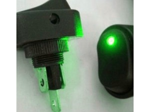 LED Rocker Switch Green